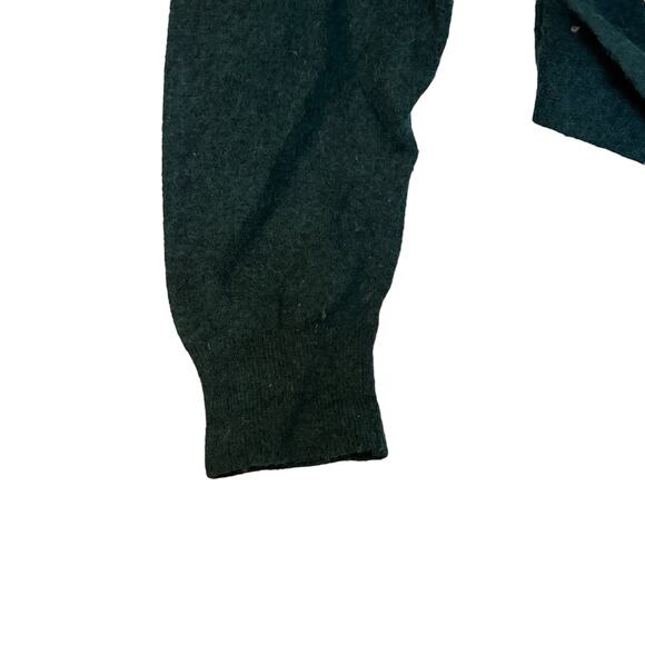 Aritzia Wilfred Lorin Sweater Knit Wool-Cashmere Turtleneck Tie Emerald Green M - Picture 5 of 9